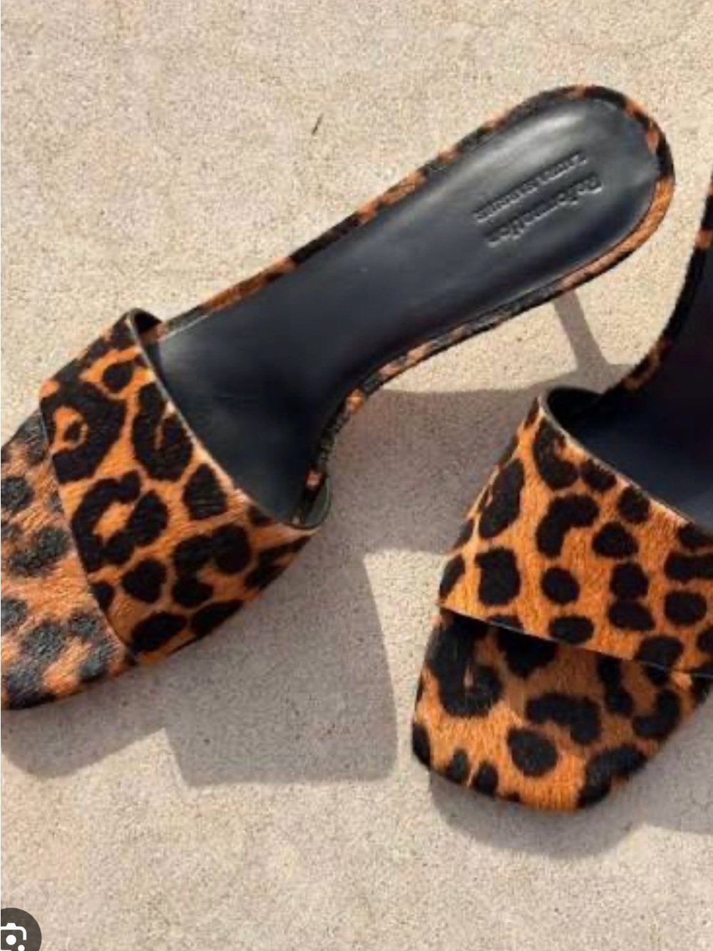 Reformation Hartzell Heeled Sandal- Leopard